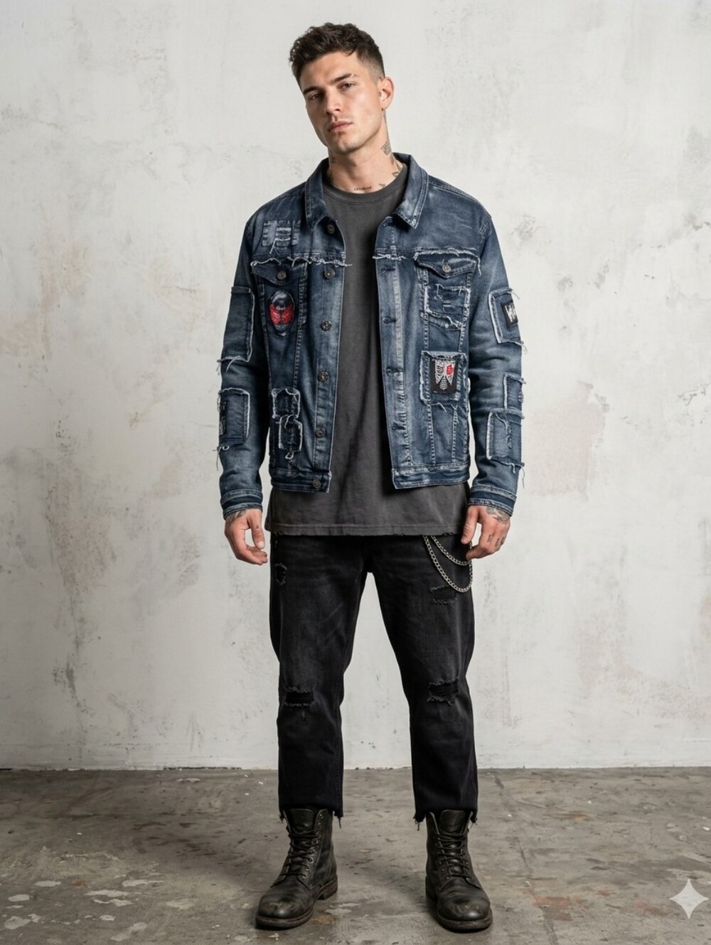 NWT Rebel Vengeance Denim Jacket Sz XXL